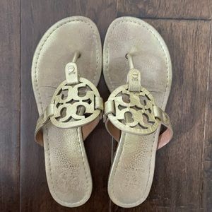 Tory Burch Gold Miller Sandal